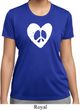 Ladies Peace Tee Hippie Heart Peace Moisture Wicking T-shirt