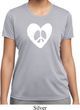 Ladies Peace Tee Hippie Heart Peace Moisture Wicking T-shirt