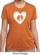Ladies Peace Tee Hippie Heart Peace Moisture Wicking T-shirt