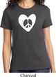 Ladies Peace Tee Hippie Heart Peace T-shirt
