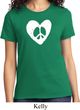 Ladies Peace Tee Hippie Heart Peace T-shirt