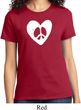 Ladies Peace Tee Hippie Heart Peace T-shirt