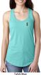 Ladies Pineapple Patch Pocket Print Racerback Tank Top
