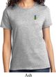 Ladies Pineapple Patch Pocket Print T-shirt
