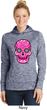 Ladies Pink Sugar Skull Dry Wicking Hoodie
