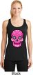 Ladies Pink Sugar Skull Dry Wicking Racerback