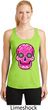 Ladies Pink Sugar Skull Dry Wicking Racerback