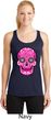 Ladies Pink Sugar Skull Dry Wicking Racerback