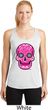 Ladies Pink Sugar Skull Dry Wicking Racerback