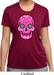 Ladies Pink Sugar Skull Dry Wicking T-shirt