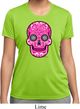 Ladies Pink Sugar Skull Dry Wicking T-shirt