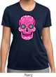 Ladies Pink Sugar Skull Dry Wicking T-shirt