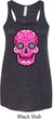 Ladies Pink Sugar Skull Flowy Racerback