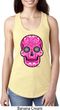 Ladies Pink Sugar Skull Ideal Racerback