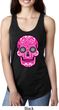 Ladies Pink Sugar Skull Ideal Racerback