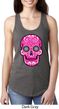 Ladies Pink Sugar Skull Ideal Racerback