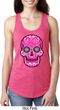 Ladies Pink Sugar Skull Ideal Racerback