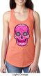 Ladies Pink Sugar Skull Ideal Racerback