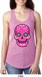 Ladies Pink Sugar Skull Ideal Racerback