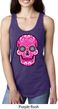 Ladies Pink Sugar Skull Ideal Racerback