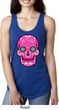 Ladies Pink Sugar Skull Ideal Racerback