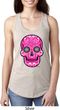 Ladies Pink Sugar Skull Ideal Racerback
