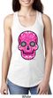 Ladies Pink Sugar Skull Ideal Racerback