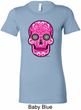 Ladies Pink Sugar Skull Longer Length Shirt