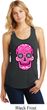 Ladies Pink Sugar Skull Racerback