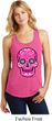 Ladies Pink Sugar Skull Racerback