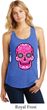Ladies Pink Sugar Skull Racerback