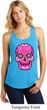 Ladies Pink Sugar Skull Racerback