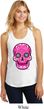 Ladies Pink Sugar Skull Racerback