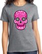 Ladies Pink Sugar Skull T-shirt