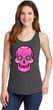 Ladies Pink Sugar Skull Tank Top