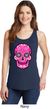 Ladies Pink Sugar Skull Tank Top