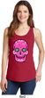 Ladies Pink Sugar Skull Tank Top