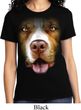 Ladies Pit Bull Shirt Big Pit Bull Face Tee T-Shirt