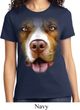 Ladies Pit Bull Shirt Big Pit Bull Face Tee T-Shirt