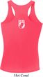 Ladies Pow Mia Back Print Dry Wicking Racerback