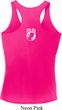 Ladies Pow Mia Back Print Dry Wicking Racerback