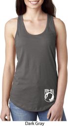 Ladies Pow Mia Bottom Print Ideal Racerback