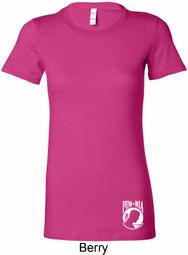 Ladies Pow Mia Bottom Print Longer Length Shirt