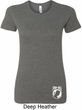 Ladies Pow Mia Bottom Print Longer Length Shirt