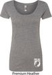 Ladies Pow Mia Bottom Print Scoop Neck Shirt
