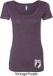 Ladies Pow Mia Bottom Print Scoop Neck Shirt