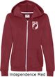 Ladies Pow Mia Pocket Print Full Zip Hoodie
