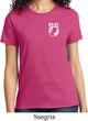Ladies Pow Mia Pocket Print T-shirt