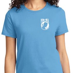 Ladies Pow Mia Pocket Print T-shirt