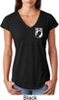 Ladies Pow Mia Pocket Print Tri Blend V-neck